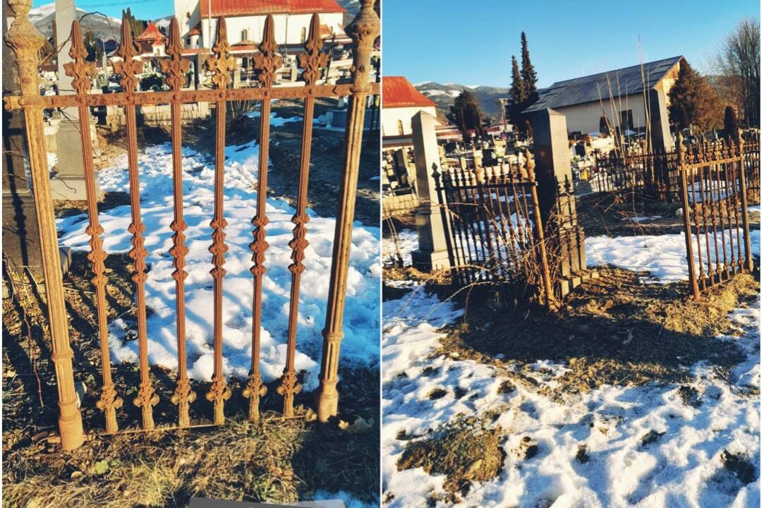 Foto: Historické liatinové oplotenie skončilo v zberných surovinách v Brezne. Polícia už má podozrivých