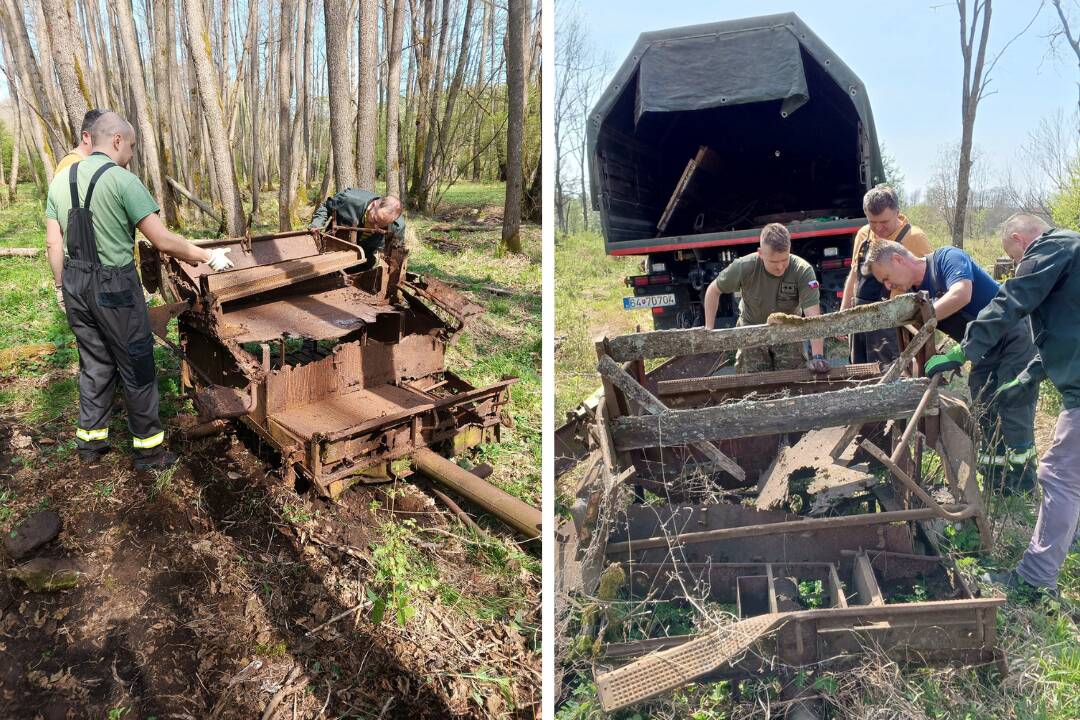 FOTO: Pri zaniknutých dedinách Turie Pole a Lešť našli vojenské vozidlá z 2. svetovej vojny