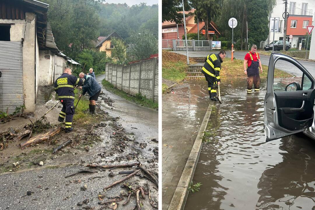 FOTO: Včerajšia búrka potrápila aj Žarnovicu. Pozrite si, kde všade pomáhali miestni hasiči