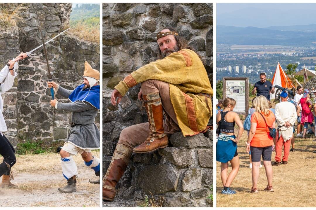 FOTO: História, streľba a hry, výstup na Pustý hrad má za sebou ďalší ročník. Boli ste aj vy?