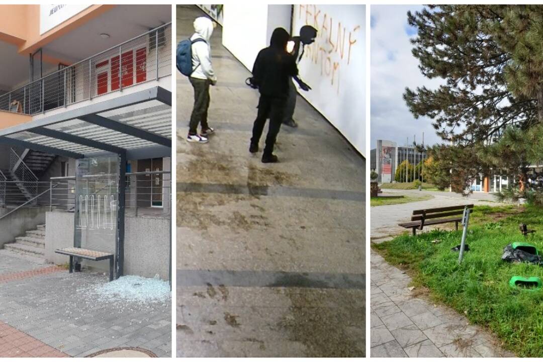 FOTO: S vandalizmom sa v Bystrici rozthlo vrece. Čo môžete urobiť, ak ste svedkom?