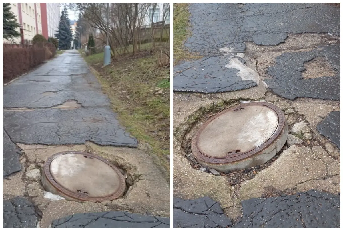 Foto: Sásovské chodníky potrebujú súrnu rekonštrukciu, podľa viceprimátora sa situácia bude riešiť na jar. Dotkne sa aj vás?