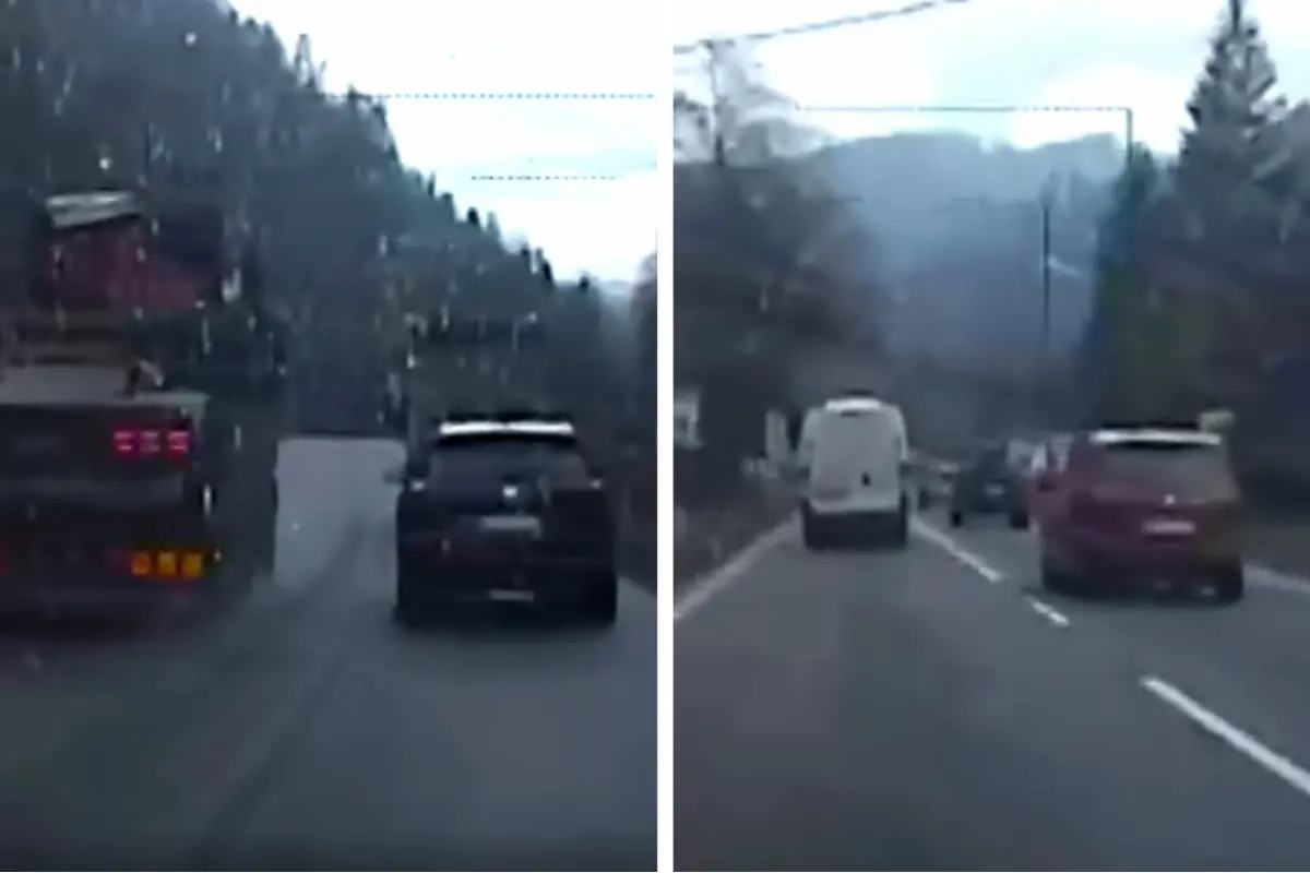 Foto: VIDEO: Policajti rozdávali pokuty. Vodič sa rútil obcou 109 km/h, kamionista obiehal kamión cez plné čiary