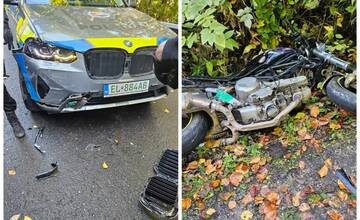 Bez vodičáku, bez povolenia, ale zato priamo do policajtov: Motocyklista v Malachove trafil rovno do problému