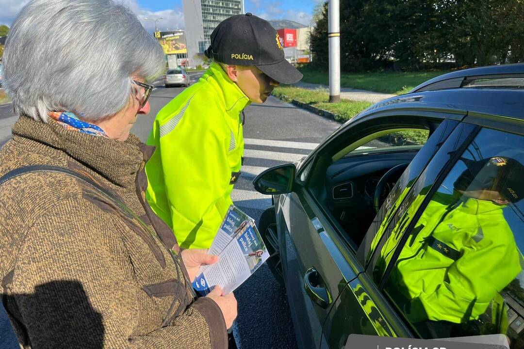 FOTO: Polícia na cestách kontroluje vodičov, či pustia slepých cez priechod, foto 17